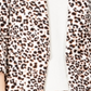 Bar III Women's Leopard Print Jacket White Size Small