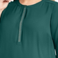JM Collection Women's Plus Embellished Pleated Back Blouse Green Size 0X