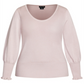 City Chic Women's Trendy Plus Blouson Sleeve Sweater Pink Size 24W