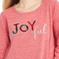 Style & Co Women's Joyful Graphic Sweatshirt Red Size Small