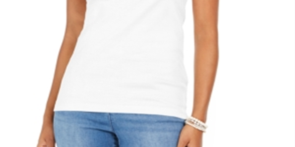 Style & Co Women's Cotton Tank Top White Size Large