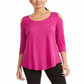 JM Collection Women's Cold Shoulder Top Fancy Pink Size Petite XL