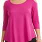 JM Collection Women's Cold Shoulder Top Fancy Pink Size Petite XL