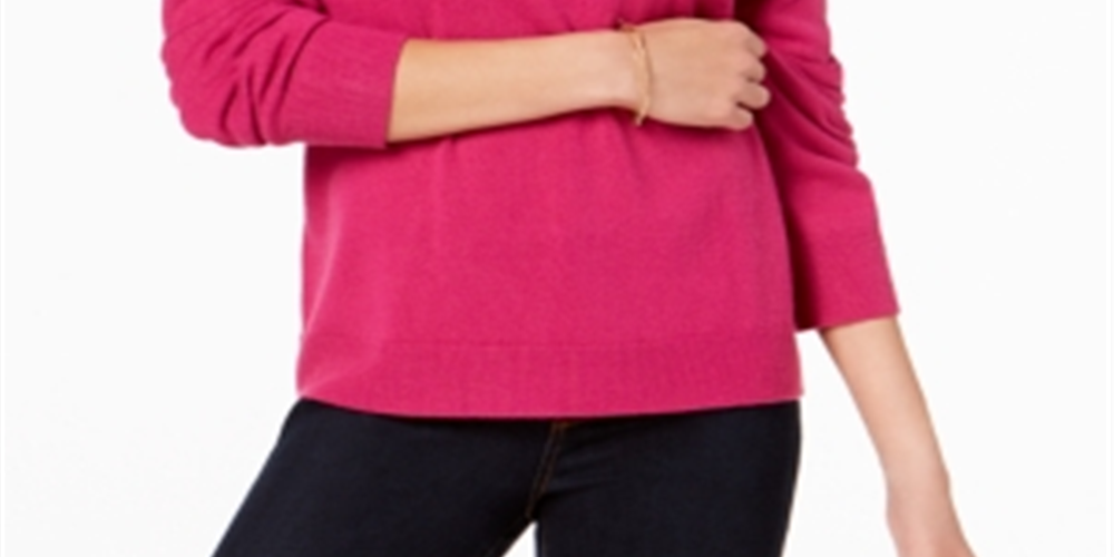 Karen Scott Women's Turtleneck Sweater Pink  Size X-Small