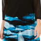 Alfani Women's Printed Sheer Tunic Blue Size Small