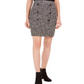 Bar III Women's Textured Short Wear To Work Pencil Skirt Black Size 12