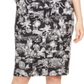 Marella Women's Belted Tropical Scene Print Skirt Black Size 4