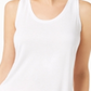 Maison Jules Women's Scoop Neck Tank Top White Size Small