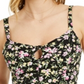 Bar III Women's Floral Cami Top Black Size XX-Small