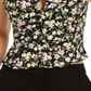 Bar III Women's Floral Cami Top Black Size XX-Small