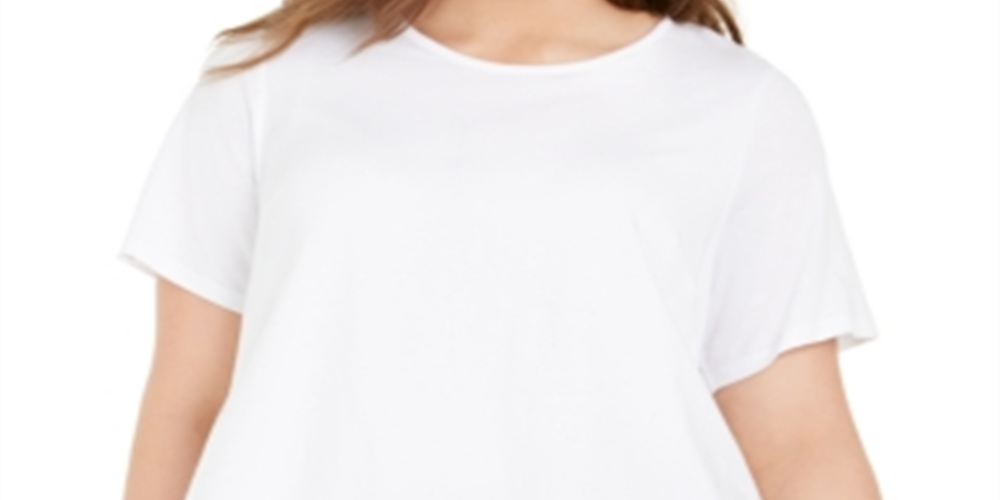 Michael Kors Women's Plus Layered Split Back Top White Size 0X