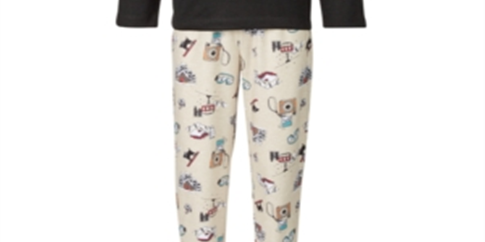 Family Pajamas Women's Matching Kids Snow Day Set Brown Size 2T-3T