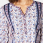 Style & Co Women's Patchwork Print Top Blue Size Small
