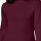 Karen Scott Women's Long Sleeve Mock Neck Cotton Top  Red Size Petite S