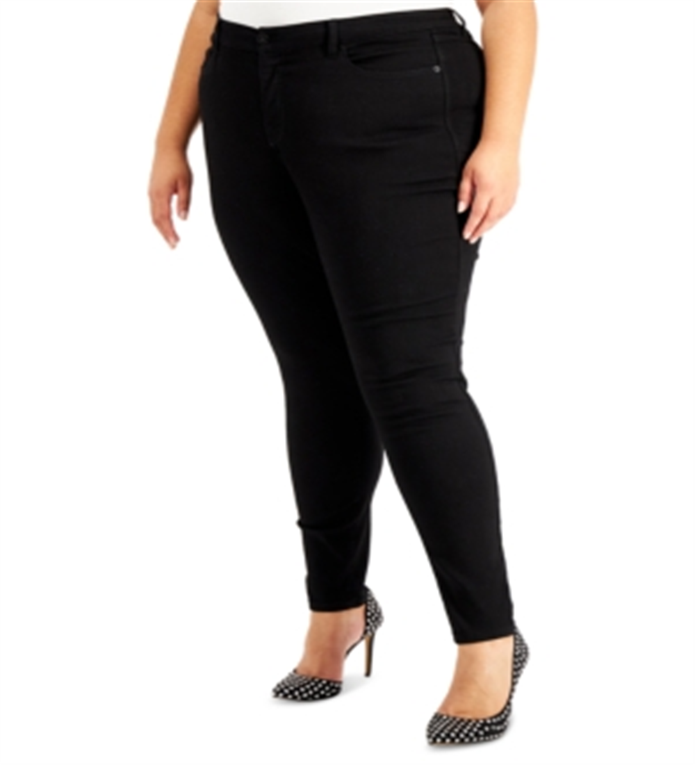 INC International Concepts Women's Essex Super Skinny Jeans Black Size Petite Small