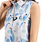 Alfani Women's Button Down Collared Tunic Top Blue Size Petite Large