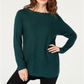INC International Concepts Women's  Sweater Tunic Green Size Petite S