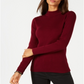 Karen Scott Women's Cotton Ribbed Turtleneck Top Red Size XX-Large