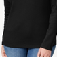 Karen Scott Women's Cotton Henley Neck Top Black Size Petite S