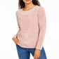 Karen Scott Women's Boat Neck Chenille Sweater Pink Size X-Large