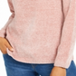 Karen Scott Women's Boat Neck Chenille Sweater Pink Size X-Large