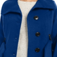 Madden Girl Junior's Belted Skirted Coat Blue Size Large