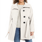 Madden Girl Juniors' Belted Skirted Coat Beige Size X-Large