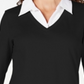 Karen Scott Women's Cotton Layered Look Top Black Size X-Small