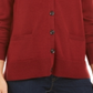 Charter Club Women's Merino Wool VNeck Cardigan Red Size Small