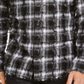 INC International Concepts Men's Frayed Plaid Shirt White Size Small