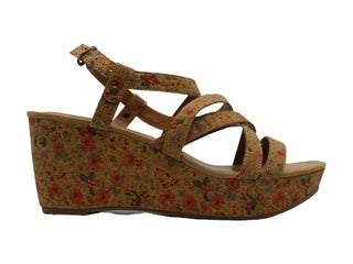 Style & Co Women's Ionna Faux Leather Wedge Sandals Brown Size 6.5 M