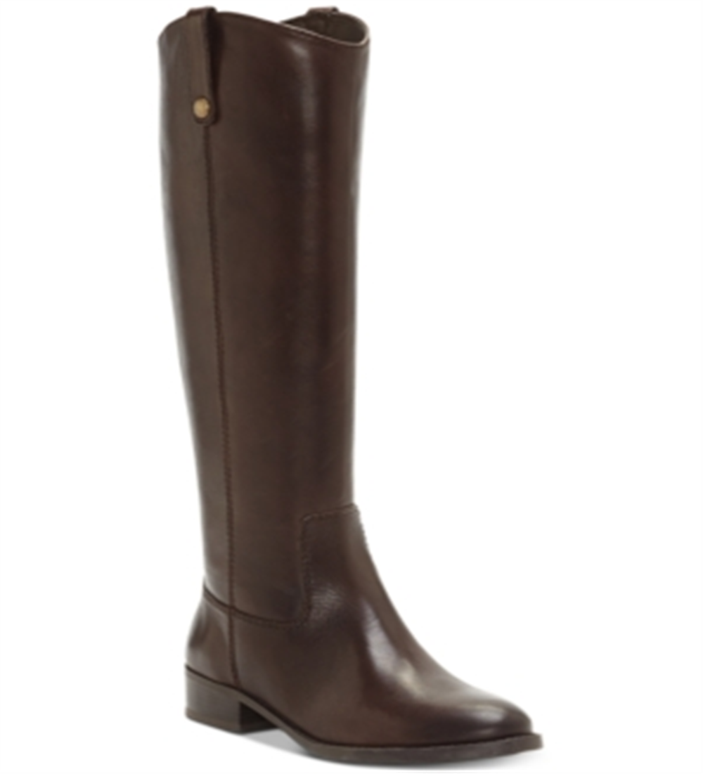 INC International Concepts Women's Fawne Riding Leather Boots Brown Size 5.5 M