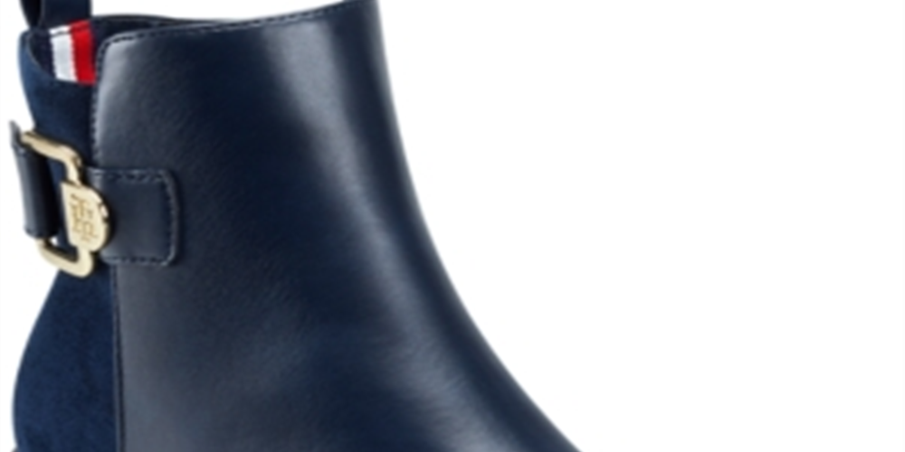 Tommy Hilfiger Women's Inella Closed Toe Ankle Fashion Boots Blue Size 6.5 M