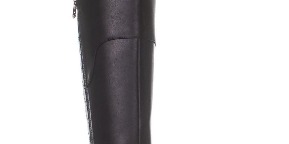 Guess Women's Haydin Faux Leather Riding Boots Black Size 7 M