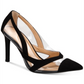 Thalia Sodi Women's Nessy Faux Suede Slip on Dress Heels Black Size 10