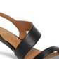 Calvin Klein Womens Lancy Nappa Leather Open Toe Formal Ankle Strap Sandals Black Size 5.5 M