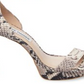 Steve Madden Women's Snake Starlet Leather Sandal Sand Size 9M