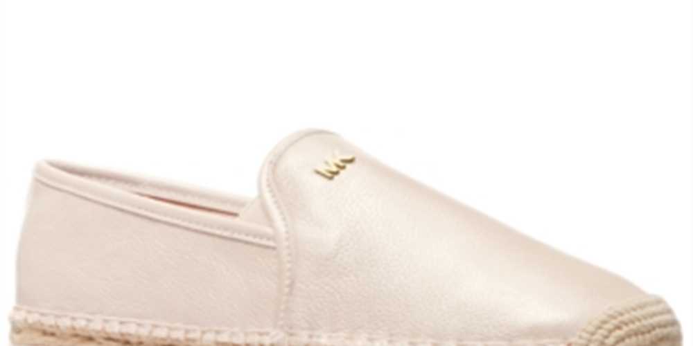 Michael Kors Womens Hastings Espadrilles Leather Slip-on White Size 9 M