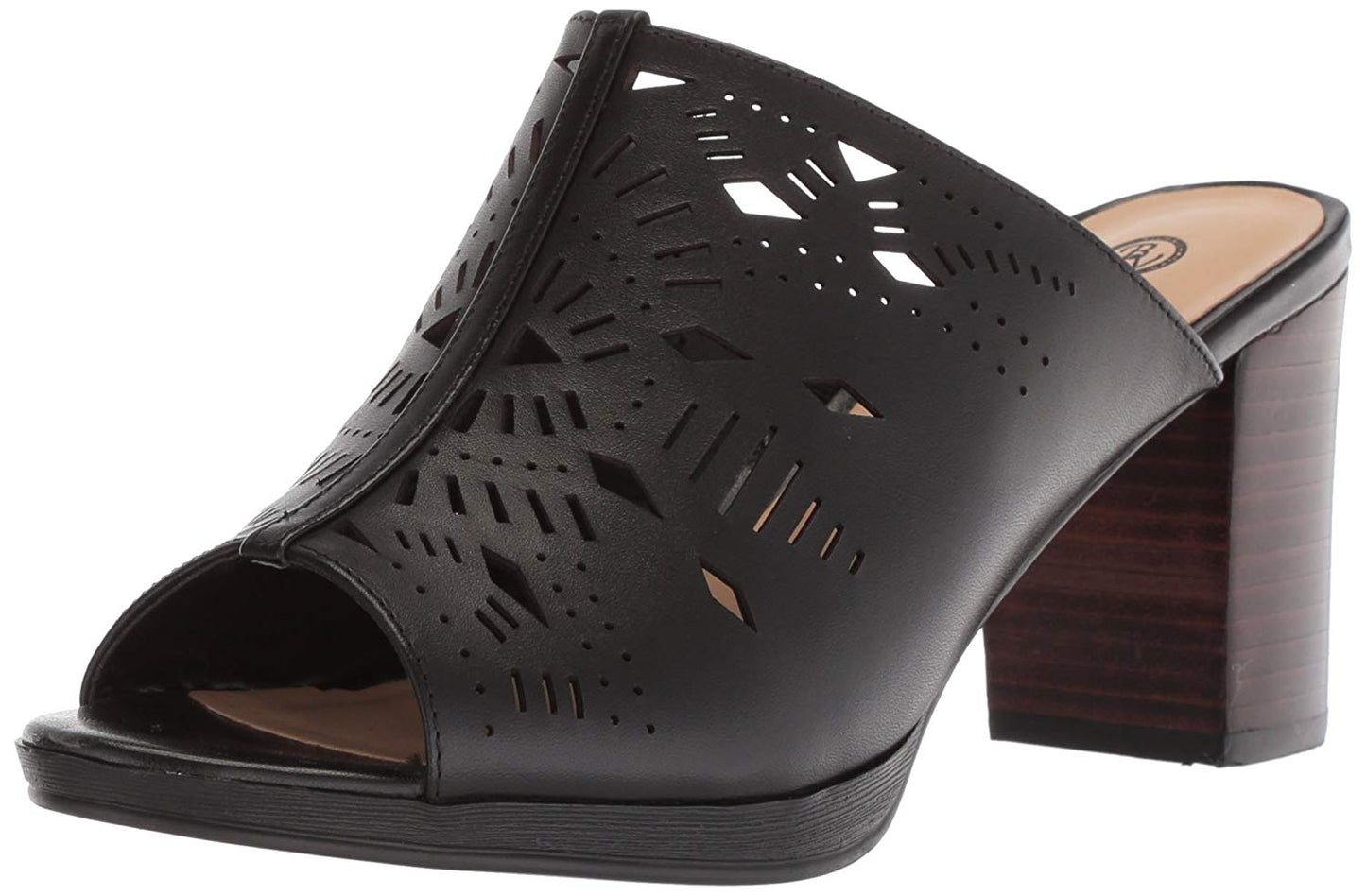 Style & Co Women's Pull Tab Lace Cushioned Rizio Round Toe Block Heel Zip up Booties Brown Size 9 M