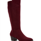 Style & Co Women's Myranda Tall Almond Toe Knee High Boots Red Size 5 M