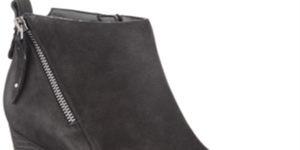 Aqua College Women's Nancy Nubuck Waterproof Booties Black Size 5.5 M