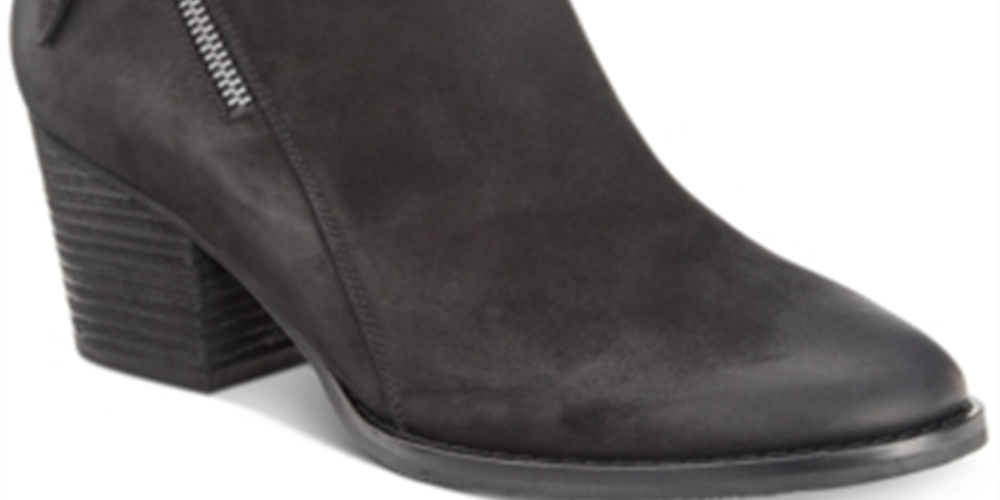 Aqua College Women's Nancy Nubuck Waterproof Booties Black Size 5.5 M