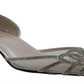 Caparros Women's Panzy Fabric Pointed Toe D orsay Pumps Silver Size 7
