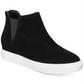 INC International Concepts Women's Tayla Fabric Low Top Pull on Fashion Sneakers Black Size 5.5 M