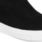 INC International Concepts Women's Tayla Fabric Low Top Pull on Fashion Sneakers Black Size 5.5 M