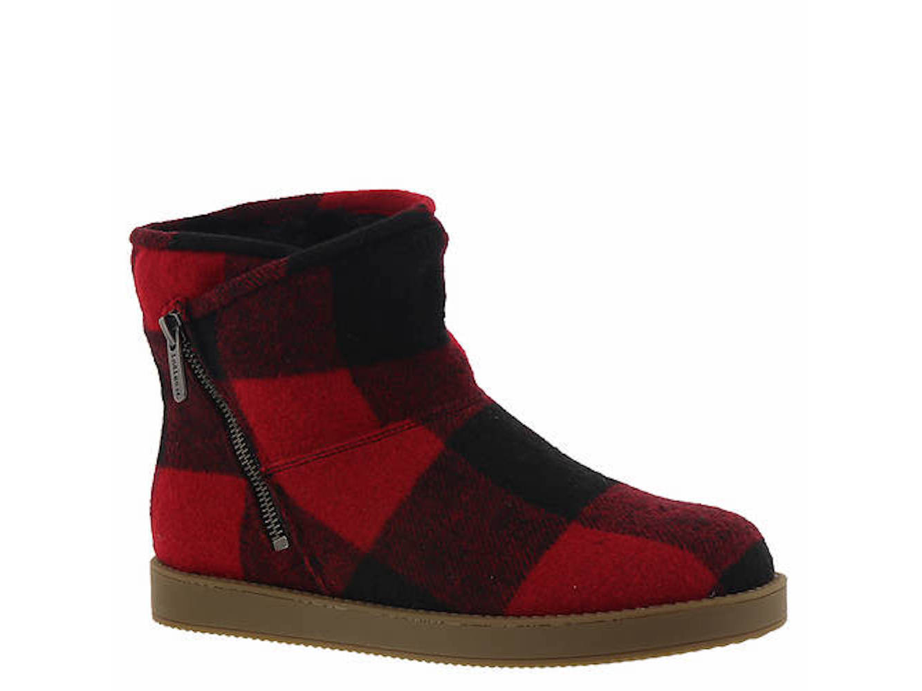 Indigo Rd. Women's Ashley Faux Fur Closed Toe Ankle Fashion Boots Red Size 8 M