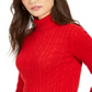 Charter Club Women's Cable Knit Turtleneck Sweater Red Size Petite XL