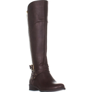 Guess Women's Haydin Faux Leather Tall Riding Boots Brown  Size 8 M