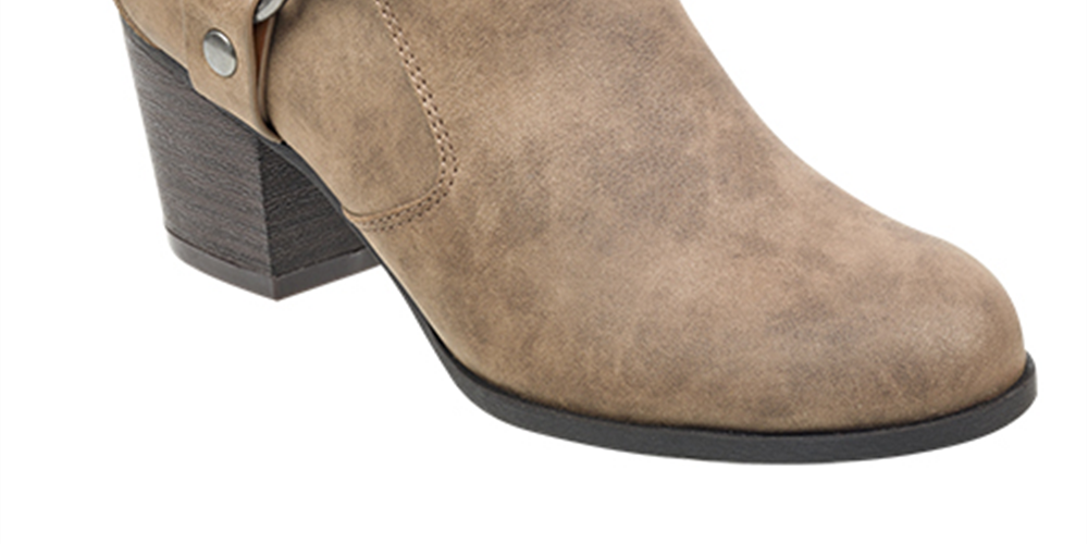Indigo Women's Sansun Buckle Ankle Boots Brown Size 8.5 M
