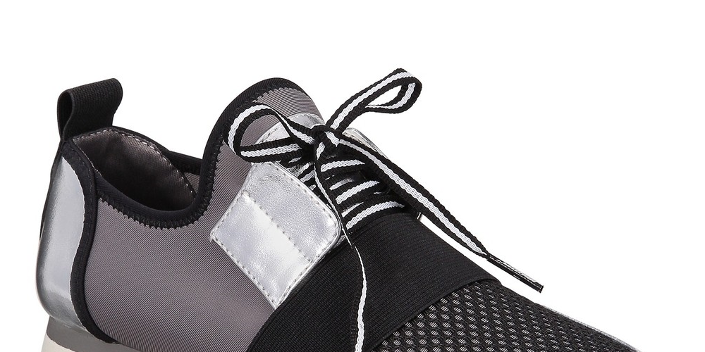 Material Girl Women's Annya Low Top Lace up Fashion Sneakers Gray Size 7.5 M